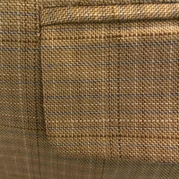 Joseph Abboud 42L Tan Check Silk Wool Blazer Sportcoat Jacket - Picture 4 of 8